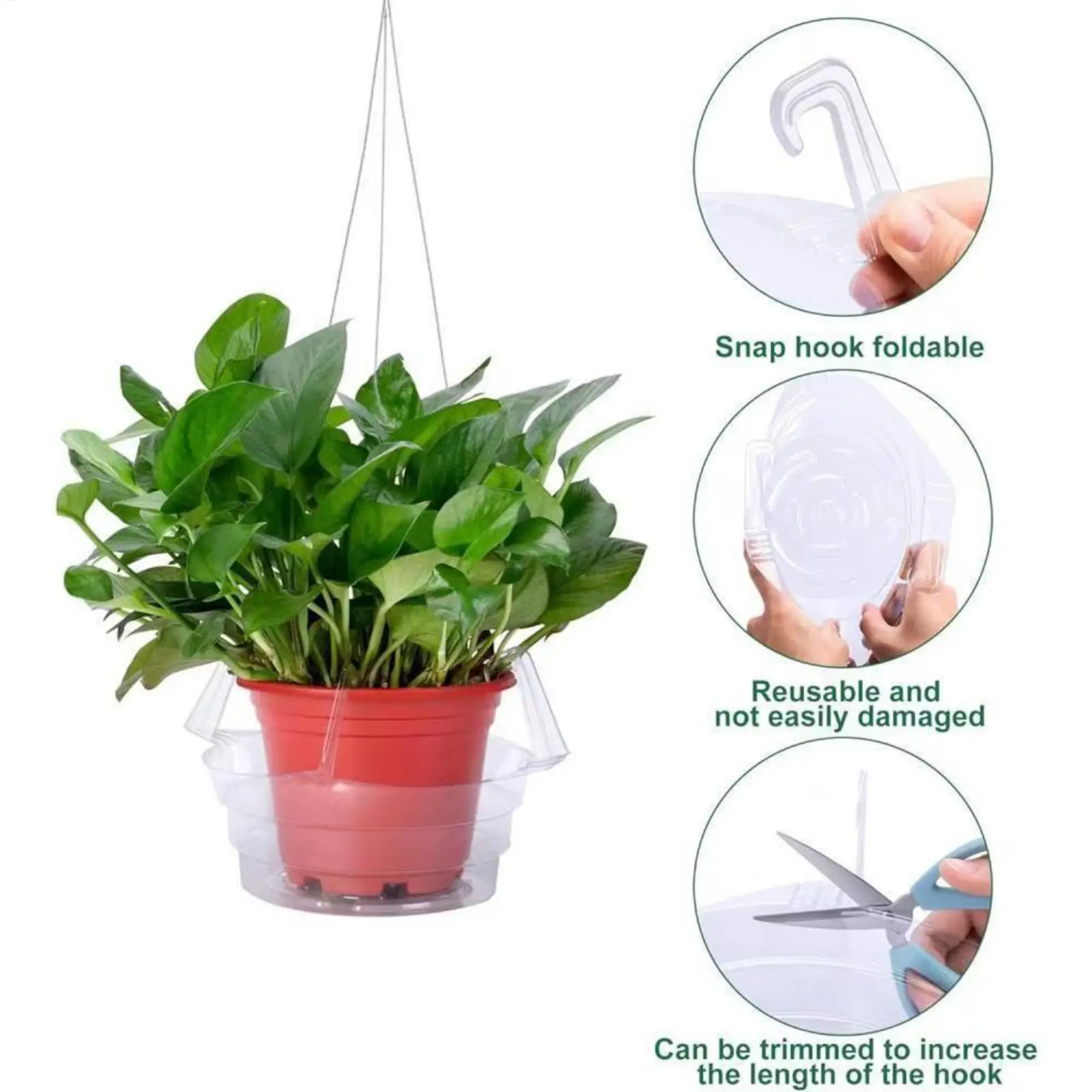 1PC Anti Rot Root Flower Pot Tray Plastic Breathable Base Plant Saucer Heat Insulation Ventilation Drainage Rack Stand