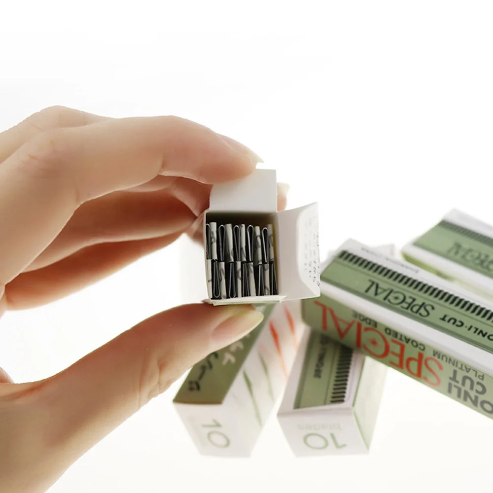 Couteaux à sourcils en acier inoxydable, rasoir pour le visage, couteau d'épilation, tatouage des sourcils, outil de beauté, 10/30 pièces