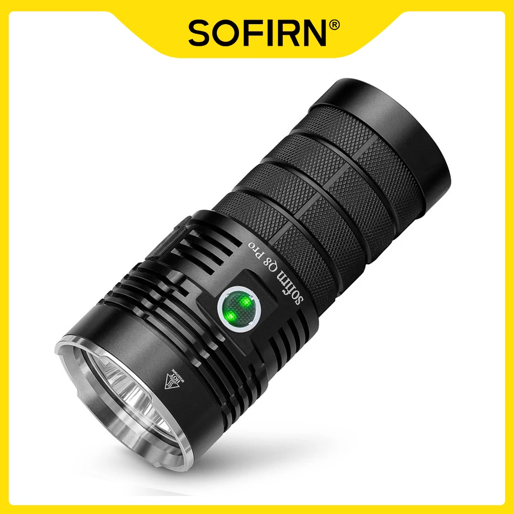 sofirn poderosa q8 pro lanterna 11000 lumen usb c recarregavel 18650 x leds xhp502 anduril ui tocha com carga reversa 01