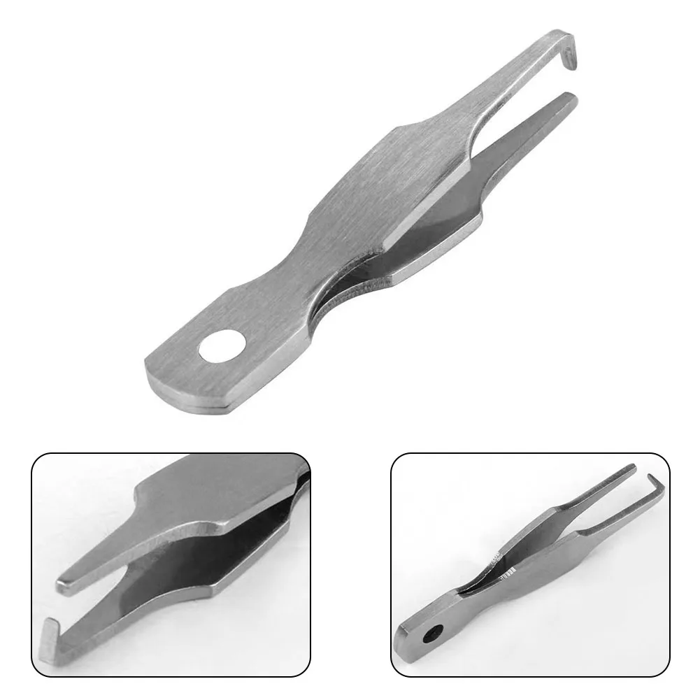 

Fishing Line Tweezers Opening Pliers Accessories Parts Portable Stainless Steel With Hanging Hole High Quality