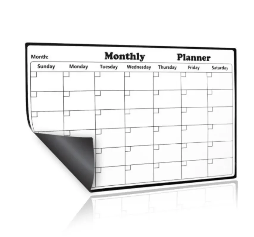Soft Magnetic Refrigerator Sticker Message Board Magnetic Refrigerator Sticker Writing Board Weekly Schedule Magnetic Sticker