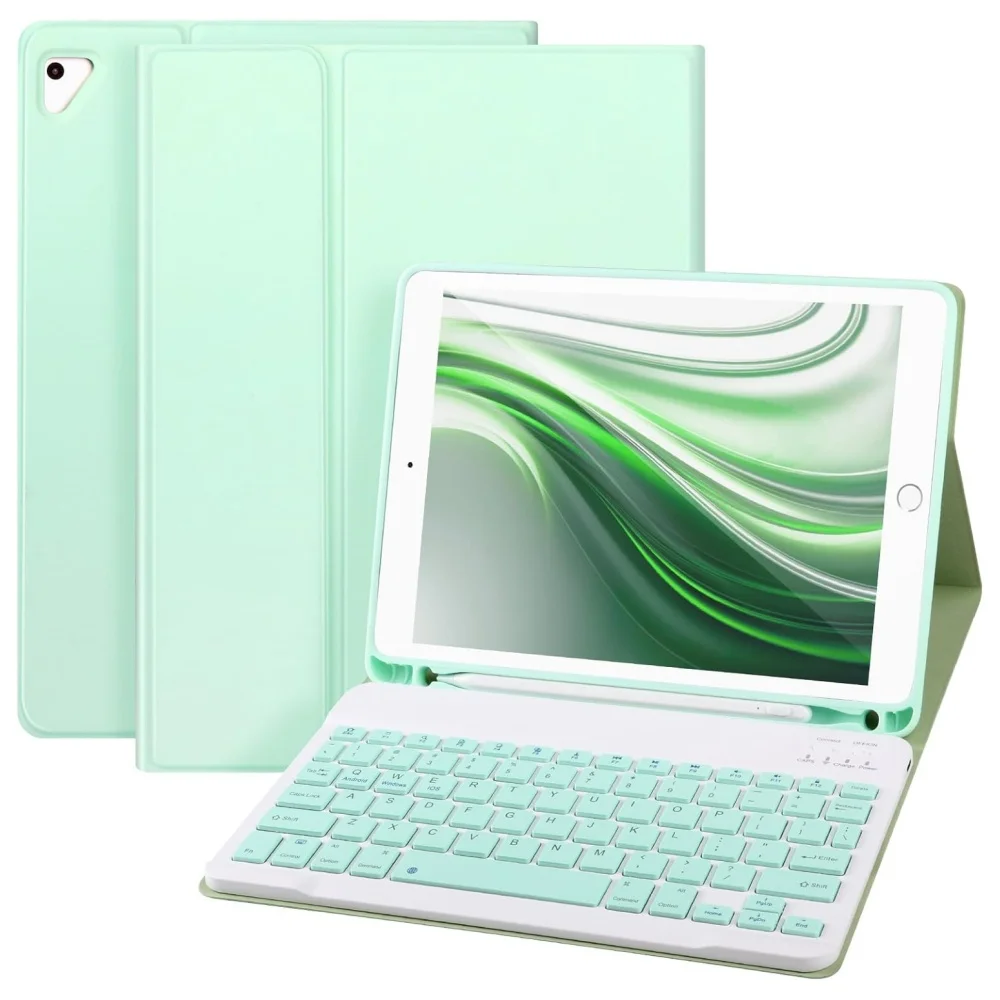 For iPad 5th 6th Gen 9.7 Inch Teclado Case with Keyboard Detachable Wireless Keyboards Tablet Cover iPad air1 air2 9.7 pro 9.7