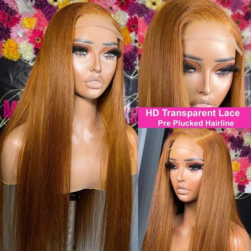 Honey Blonde Lace Front Wig Synthetic Wigs For Women Pre Plucked With Baby Hair Body Wave Blonde Lace Front Wigs 180% Density