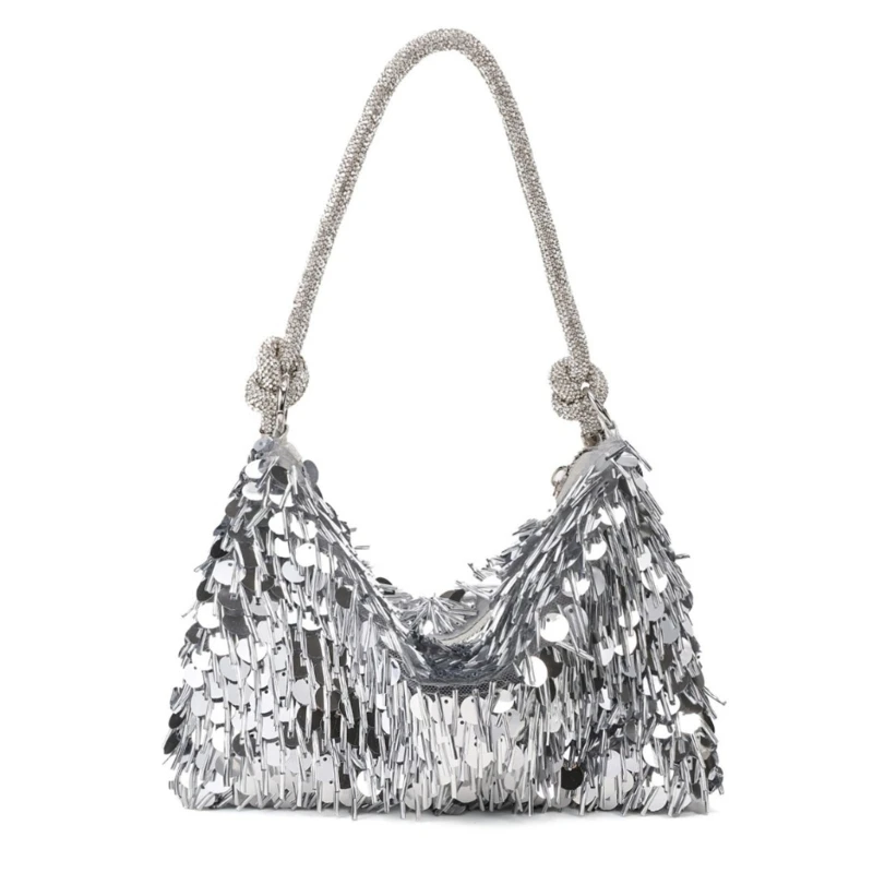 

Women Evening Handbag Sequins Clutches Purse Underarm Bag Female Evening Bag
