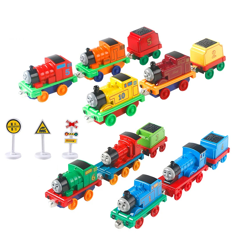 Thomas The Tank Engine And Friends Anime Kawaii Puzzle Electric Light Music Thomas Train Track Toy Magnetic Kid Christmas Gift