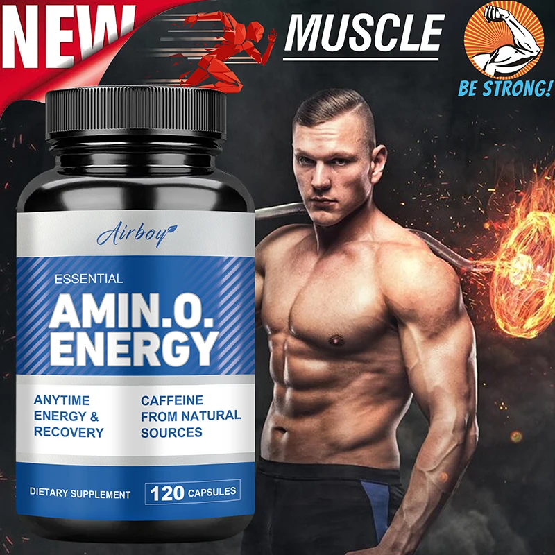 Advanced Bodybuilding Amino Acid Capsules- Helps Increase Strength, Endurance, Protein Synthesis, Build Muscle Mass, Abs, Energy