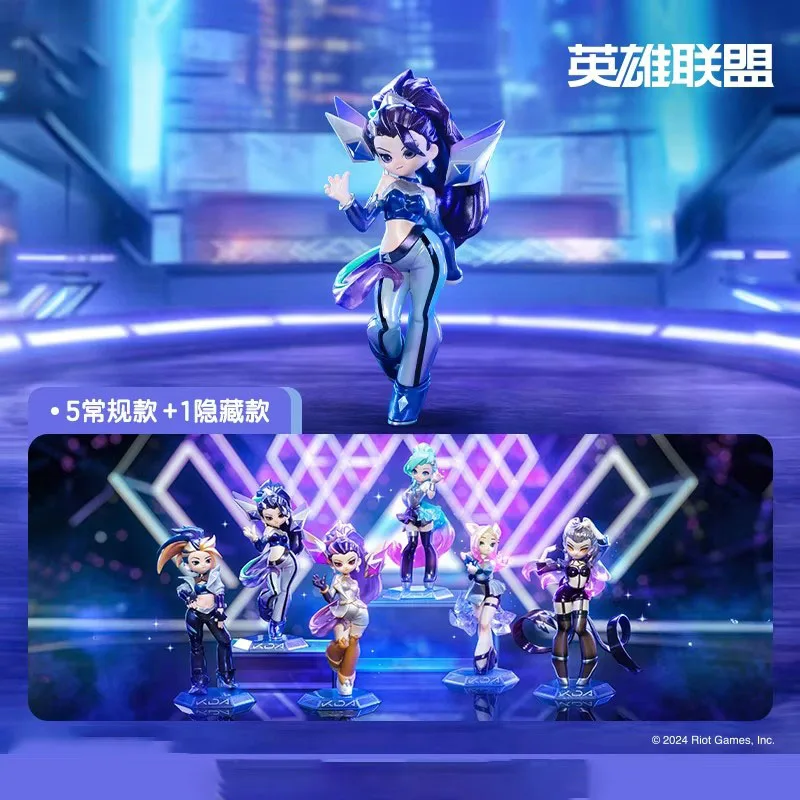 In Stock LoL Game Blind Box Toy K/Da All Out Girl Group Series Collection Model Figurine Game Desktop Decor Christmas Gifts Toy