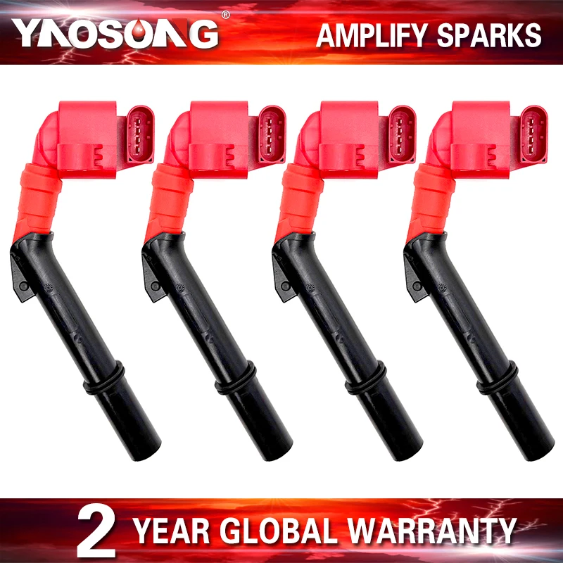 4PCS HIGH ENERGY IGNITION COIL FOR A2649061200 A2649060200 Mercedes Benz A220 C200 C260 E260L GLC300 E350L GLB250 G350 1.5T 2.0T