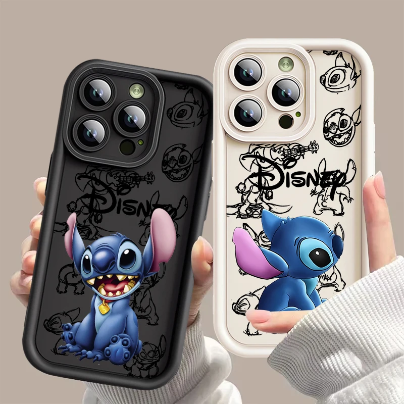 Disney Stitch Case for Oppo A55 A38 A53 A58 A72 A76 A17k A18 A31 A35 A11 A15 A57 A17 A16 A54 A78 Soft Phone Cover