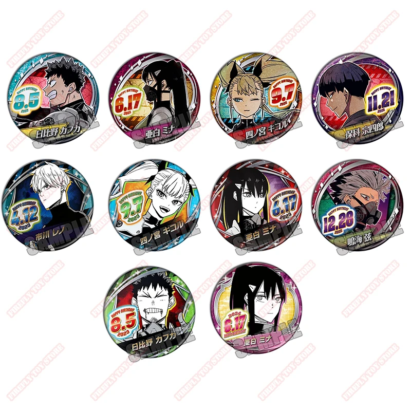 

Kaiju NO.8 Animation Comics Peripheral Toys KAFKA Birthday Metal Brooch Badge Decorations Anime Action Figures Collection