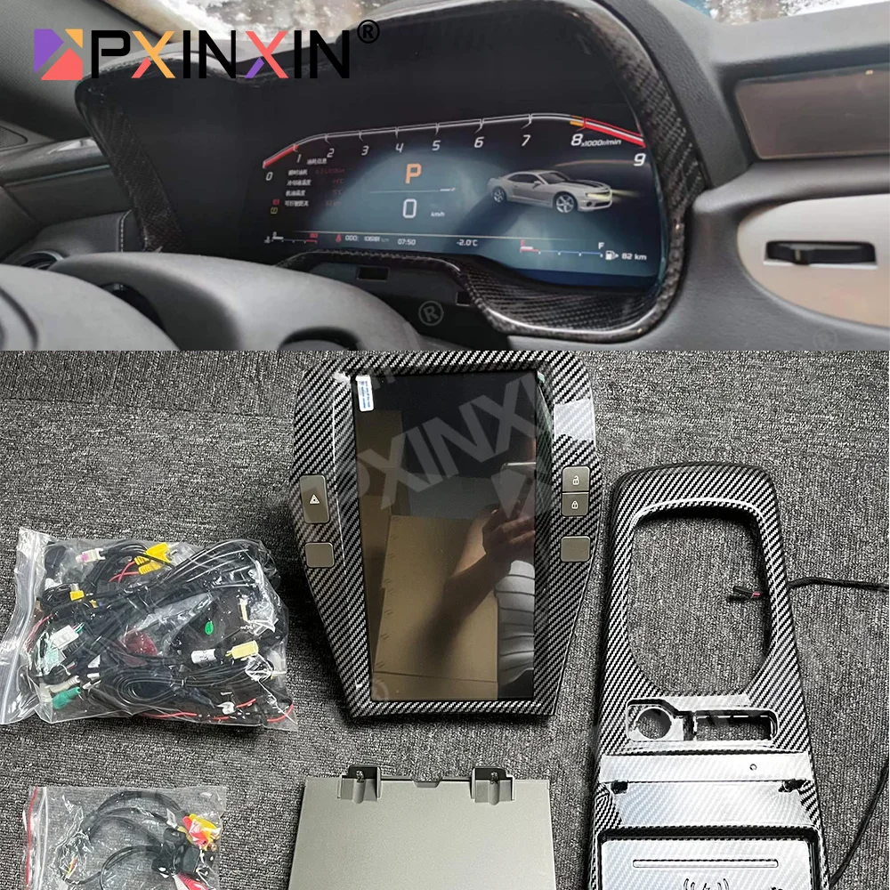 Цифровая приборная панель + Android-магнитола с навигацией для Chevrolet Camaro 2010-2015: Виртуальный кокпит, головное устройство