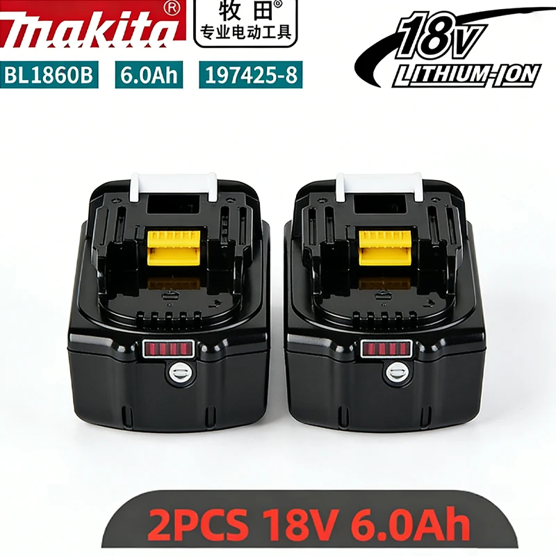 

18V 6000mAh 6.0Ah original Makita battery 18V rechargeable battery,replacing Makita BL1830BL1840BL1850BL1860B, power tool batter
