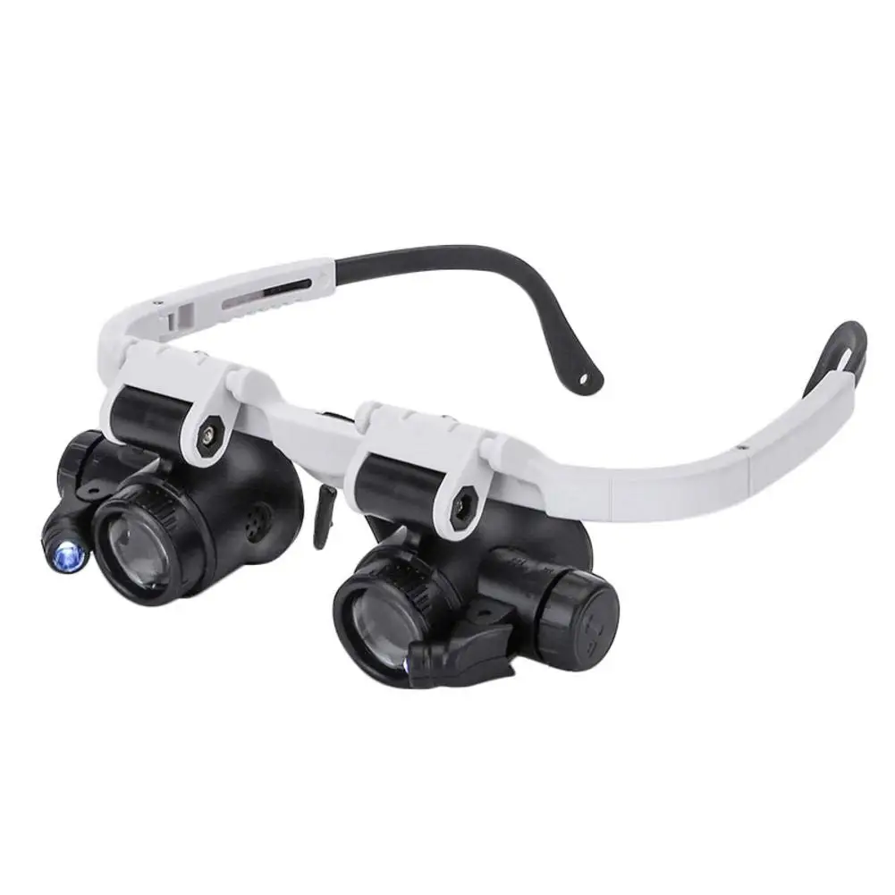 8X 15X 23X Watchmaker Magnifier LED Headband Magnifying Glasses Eye Repair Tool Watchmaking Tools Coin Stamp Jewelry Loupe