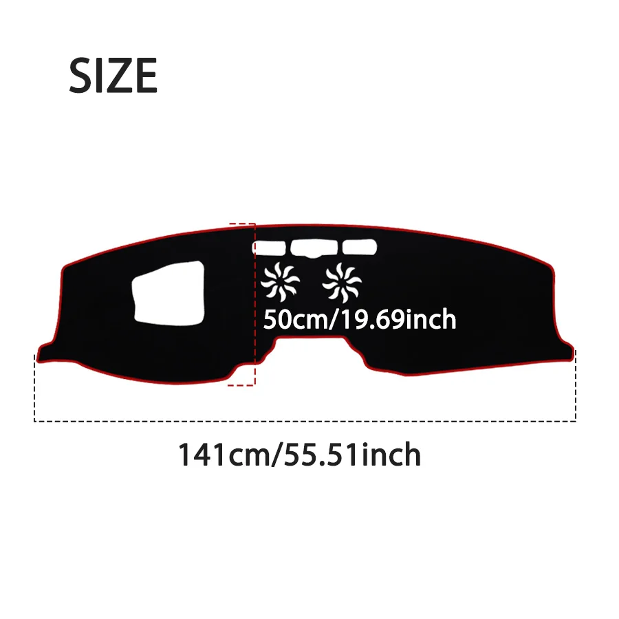 For Mazda CX-5 2017-2020 Car Dashboard Cover Avoid Light Pad Instrument Platform Cover Mat Carpet Accessories
