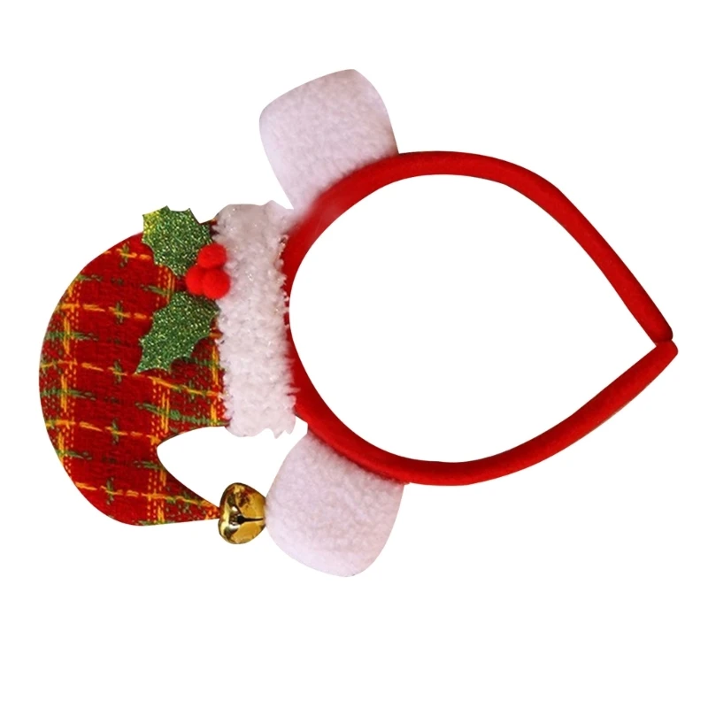 Christmas Hat Headdress Holiday Head Accessories Adult Kids Plush Headpieces Dropshipping