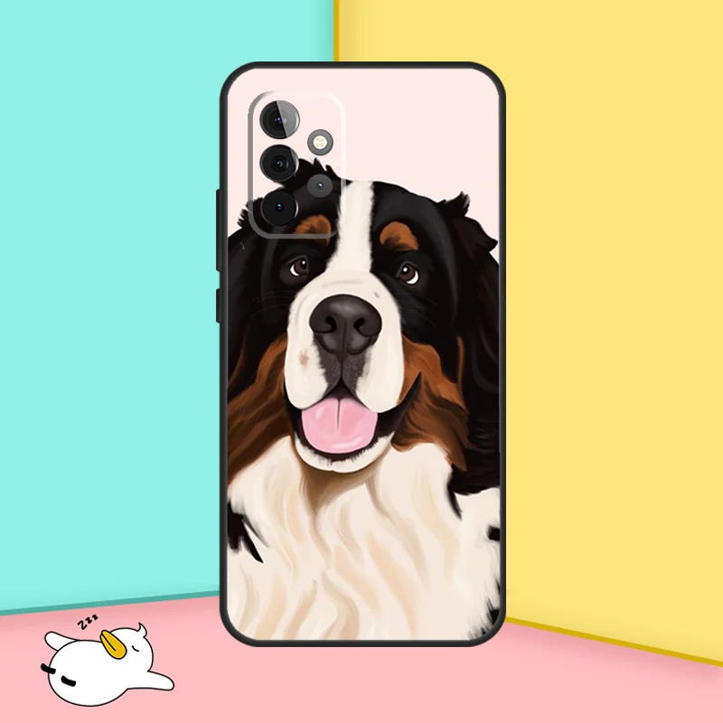 Bernese Mountain Dog Case For Samsung Galaxy A54 A34 A14 A53 A33 A13 A52 A32 A12 A51 A71 A52S A21S Soft Cover