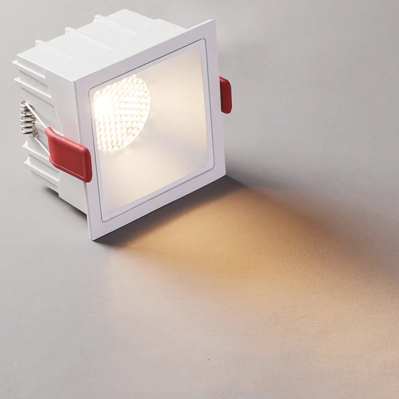 Embedded square spotlights LED ceiling downlights grille lights Living room no main light adjustable 10W15W for indoor lighting