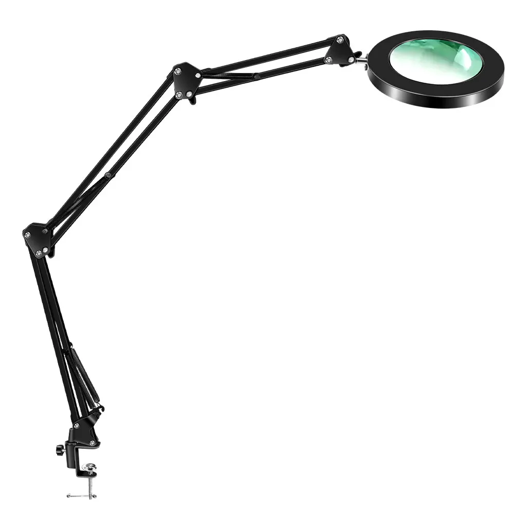 ترقية 3-قطعة مصباح عدسة مكبرة قابلة للطي مع 3 ألوان ضبط أضواء LED مصباح طاولة القراءة لإصلاح اللحام أعمال قريبة