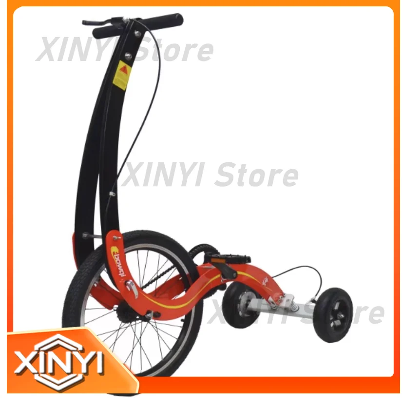 Stehend fahrendes dreirädriges sitzloses Halbfahrrad für Jian Sports Car Creative Travel