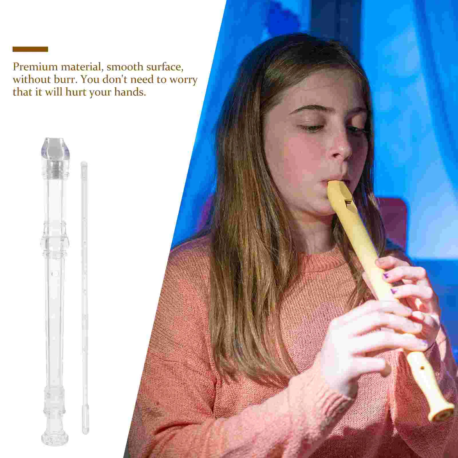 Toys Clarinet 8 Hole Flute Recorder Music Instrument Kids for Black Soprano Child