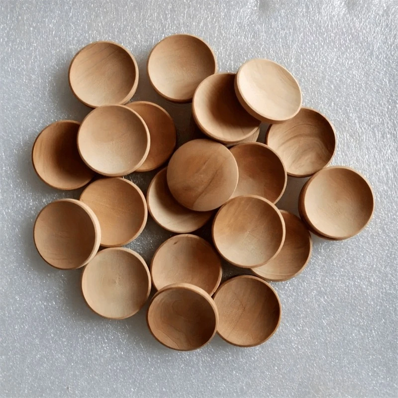 

50/100pcs Wooden Landscape Decorations Round in Shape Measuring 35X5mm Featuring One Concave One Convex Side Ideal for Projects