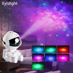 2024 NEUE Astronaut Projektor Starry Sky Galaxy Sterne Projektor Nacht Licht LED Lampe für Schlafzimmer Zimmer Decor Dekorative Nachtlicht