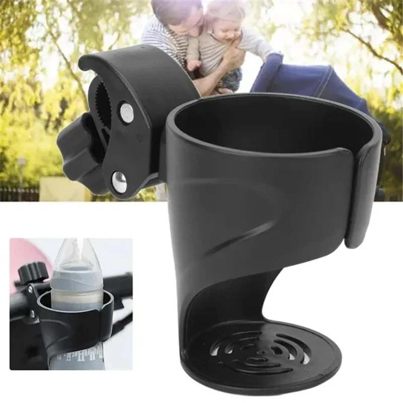 Baby Stroller Cup Holder Rack, Carrinho de bicicleta para crianças, Cremalheira de garrafas para crianças, Empurrador de água de leite