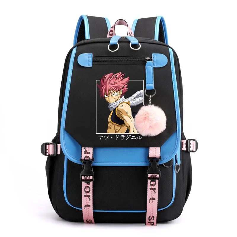 Hot Anime Harajuku Cool Pattern Backpack Teenagers Street Anime Backpack High Quality USB Zipper Backpack School Book