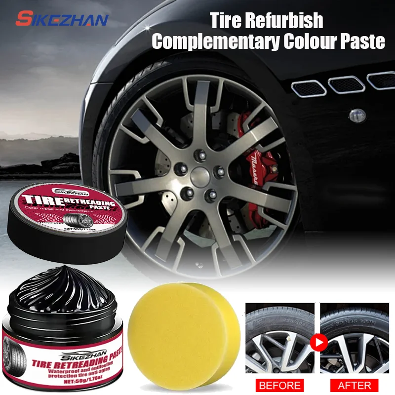 

50 г воск для покрытия шин, крем для покрытия протектора автомобильных шин и пленки, воск для покрытия блеска шин, автозапчасти, блестящая паста, антивозрастная паста