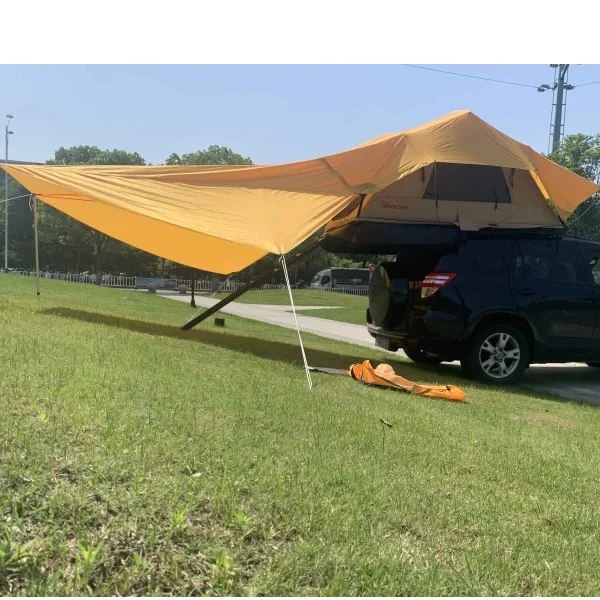 2024 New Design Car Roof Top Tent With Front Awning