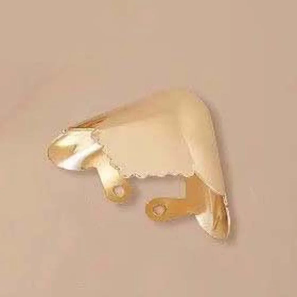 3 Pair Alloy Metal High Heels Tip Covers Pointed Shape Scratch Resistant Shoe Toe Protectors Universal Size V Shaped