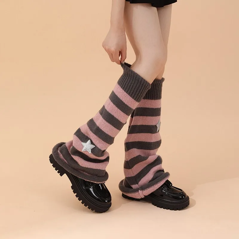 Calentadores de piernas de estilo japonés para mujer, medias bonitas a la moda, calcetines cálidos a la moda, cubierta de botas, accesorios de fiesta Lolita, 1 par