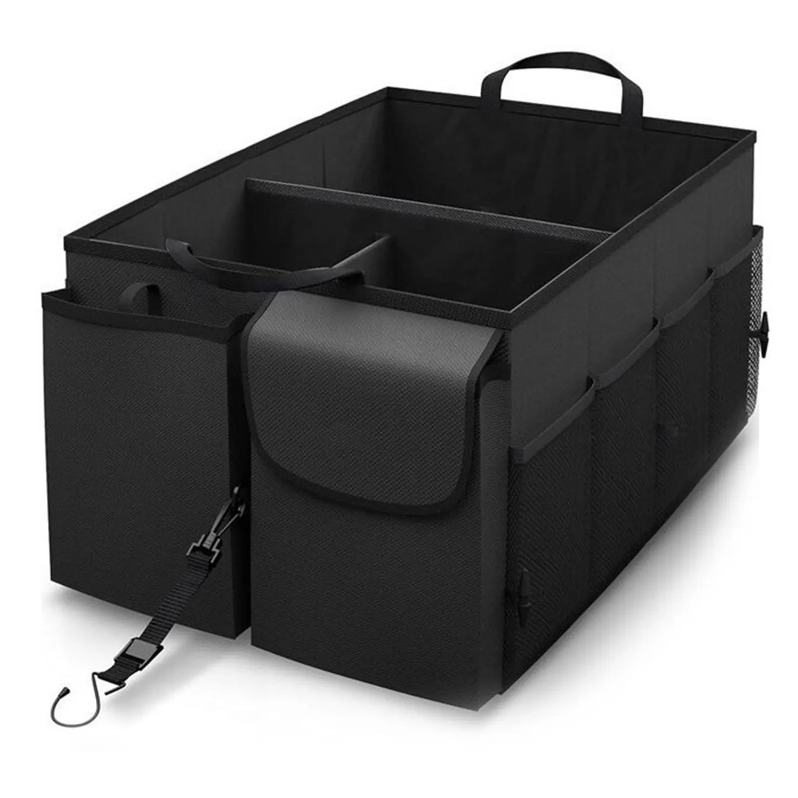 

Car Trunk Organizer Automotive SUV Car Organizer For Storage W/ Adjustable Straps - Truck And Car Accessories For Women And Men
