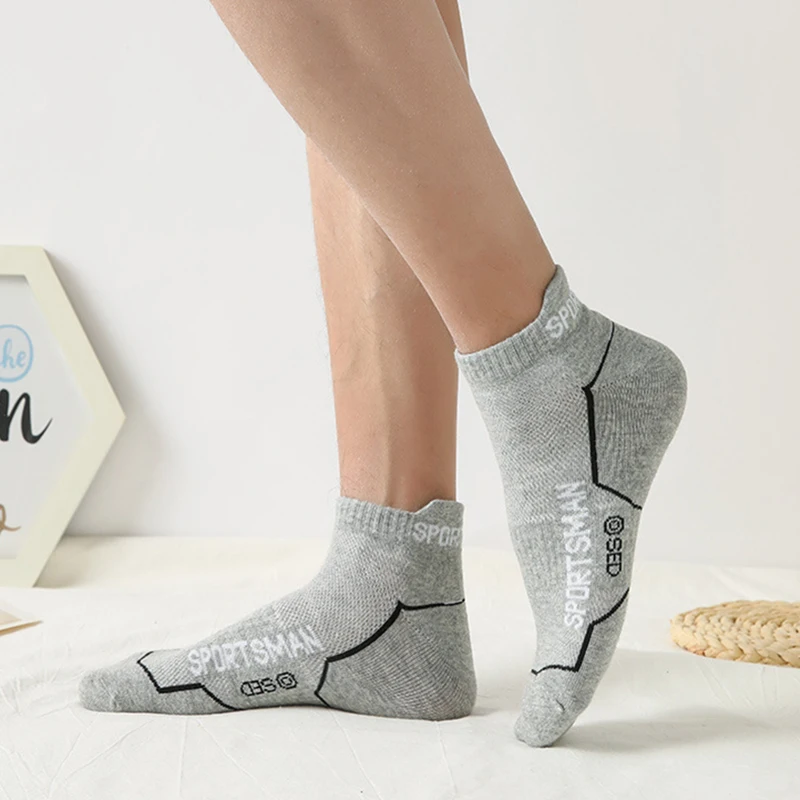 10/12 Pairs Hochwertige Gestrickte Anti Geruch Männer Sport Socken Sommer Schweiß Absorbieren Mesh Atmungsaktive Paar Laufen Casual Socken – Detail 8