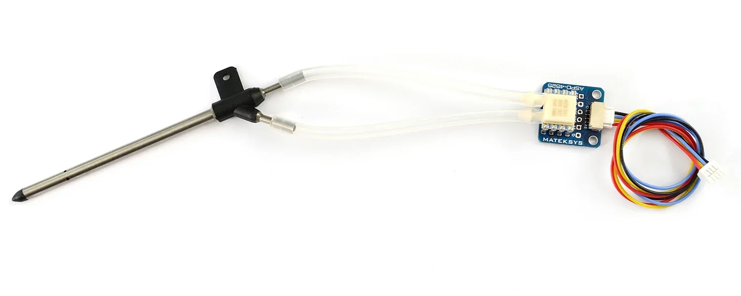 Czujnik prędkości powietrza Matek System Mateksys 4525 Analog Airspeed Sensor ASPD-4525 do dronów wyścigowych RC FPV, ramek F405 F722 F411 WING