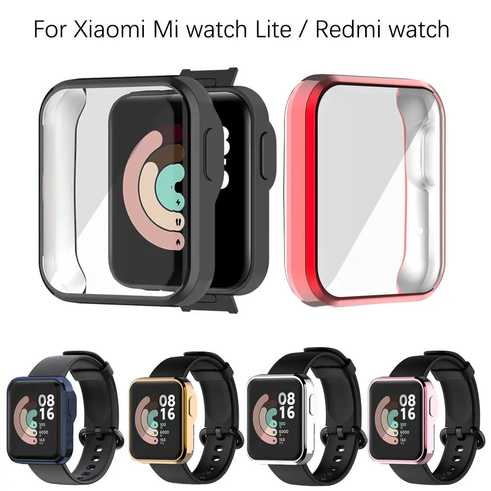 Screen Protector Case For Xiaomi Mi Watch Lite Full Coverage Watch Cover For Redmi Watch Smart Watch Protective Bumper Shell