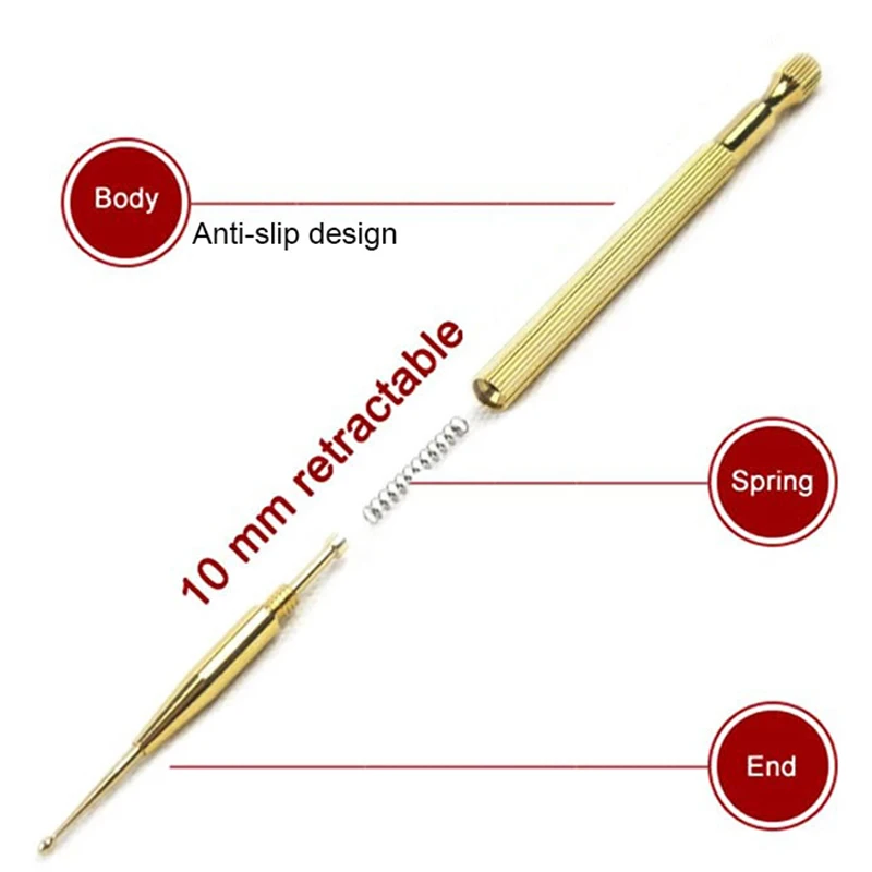 Multifunctional TCM Therapy Ear Seed Ear Care 4-in-1 Set Acupuncture Point Pressure Stimulation Patch with Probe and Tweezers