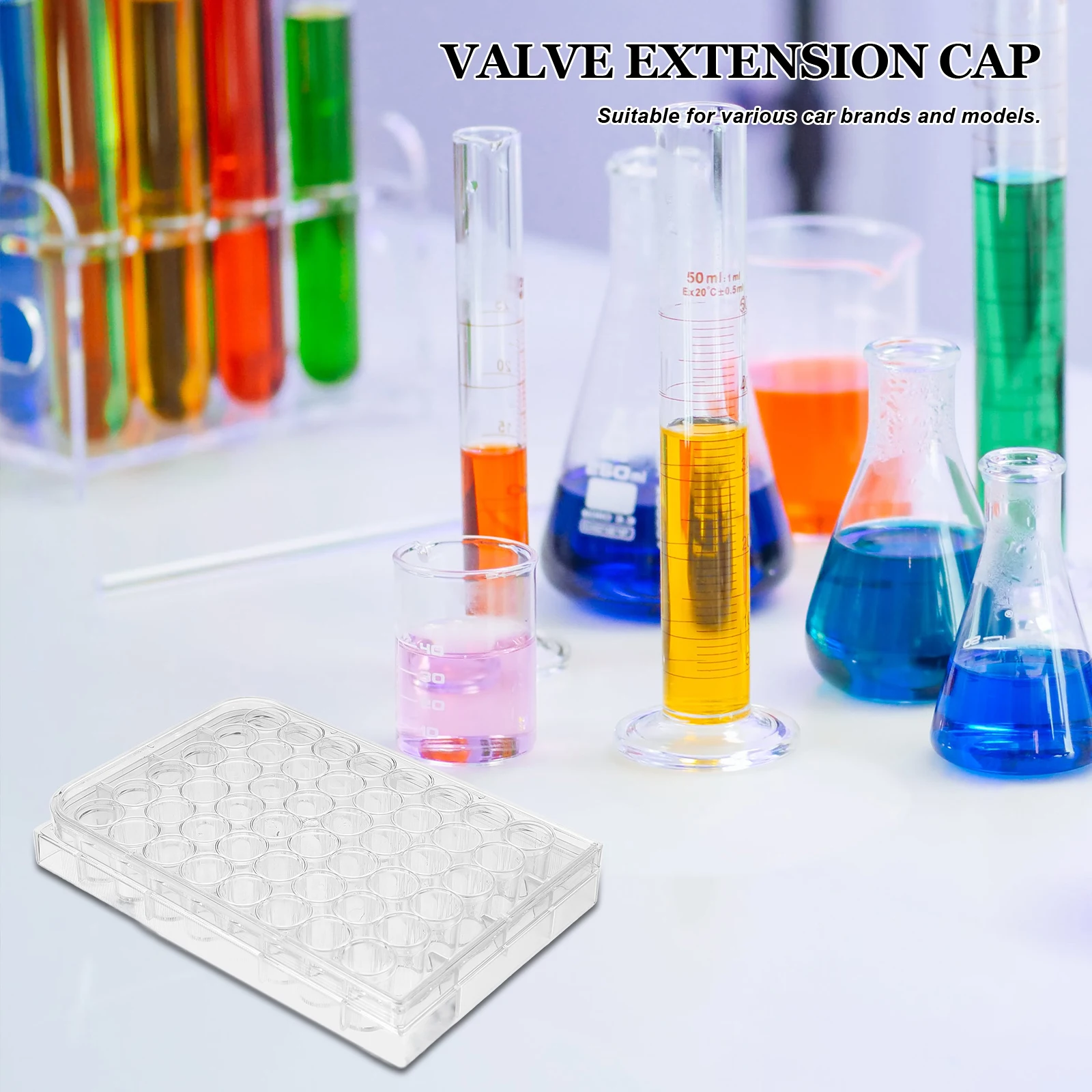 

48 Holes Cell Plate Flat Bottom High Transparency Plastic Tray With Lid For Laboratory