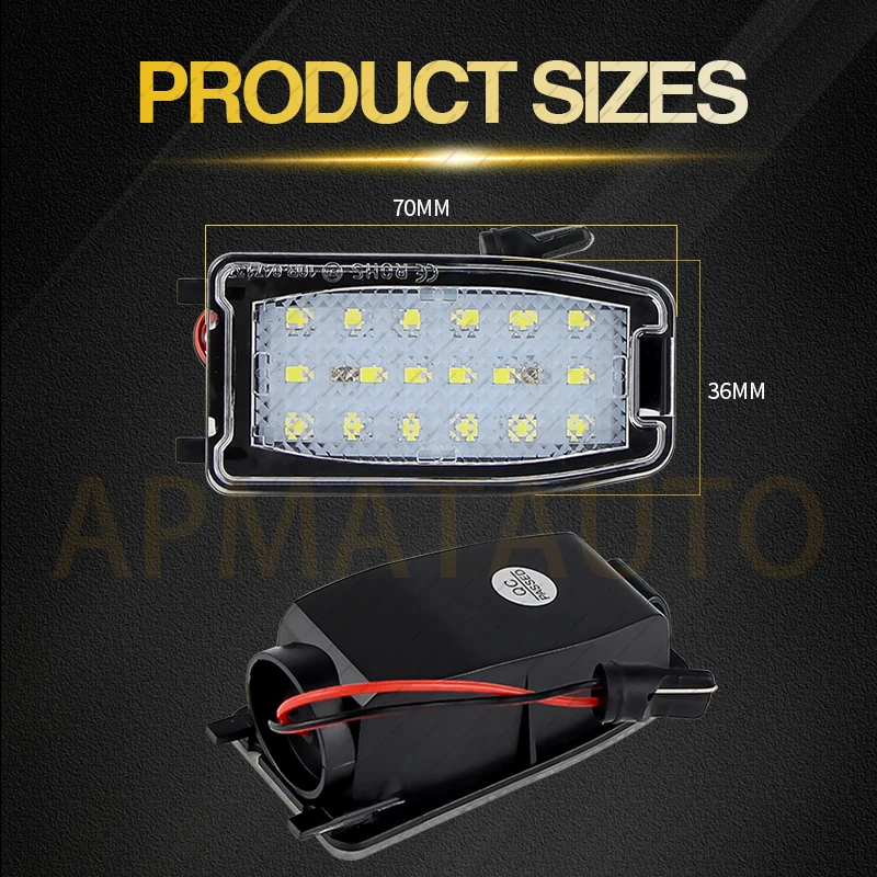 LED Side Under Mirror Lamps Puddle Lights For Land Rover L322 LR2 LR3 LR4 Range Rover Sport Freelander 2 Discovery 3 Discovery 4