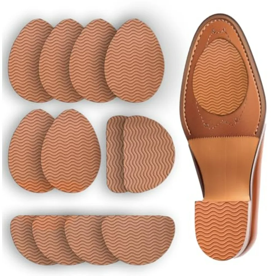 

Non-Slip Shoe Pads, Adhesive Shoe Grips, Sole Protectors for High Heels Brown 6pairs