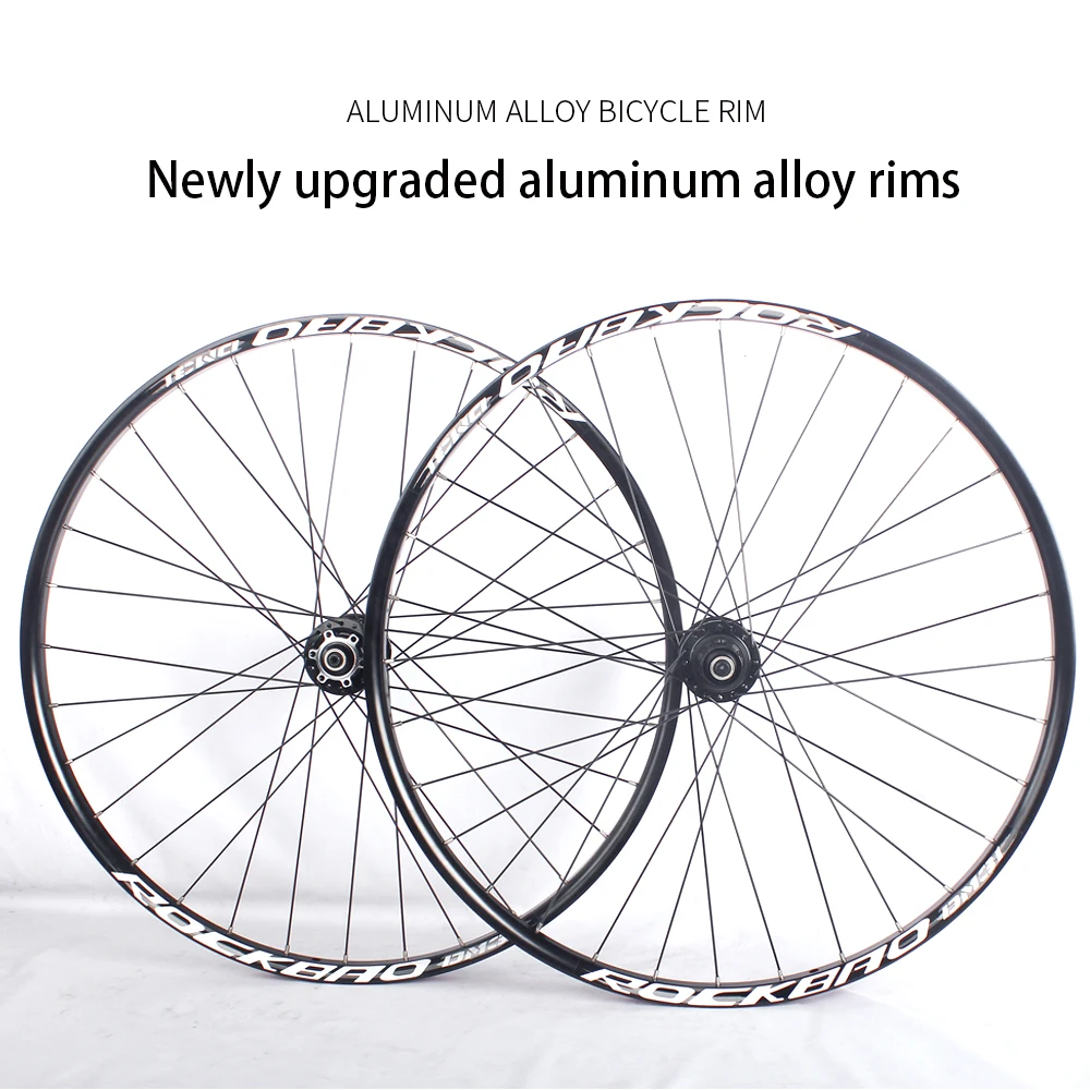 ROCKBAO Mountain Bike Wheelset 26 27.5inches Disc Brake Aluminum Alloy 4Bearings7-12speed 29er QR/Thru Axle AM MTB Bicycle Wheel