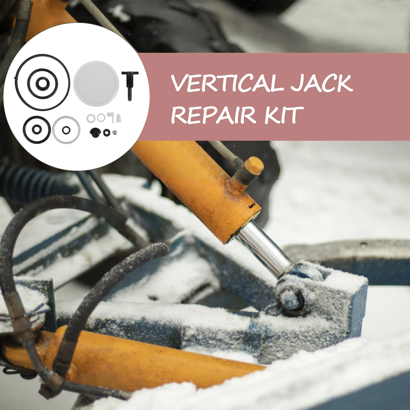 

Hydraulic Jack Repair Kit Seal Ring Plastic Lever Replacement Parts Floor Tools Accessories Ensures Stability Durability Easy