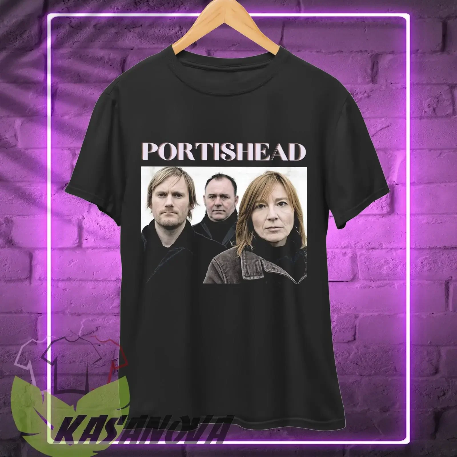 Portishead T Shirt 90s Retro Electronic Rock Band Music Merch SweaT  vintage Washed Versatile Stretched fashion graphic