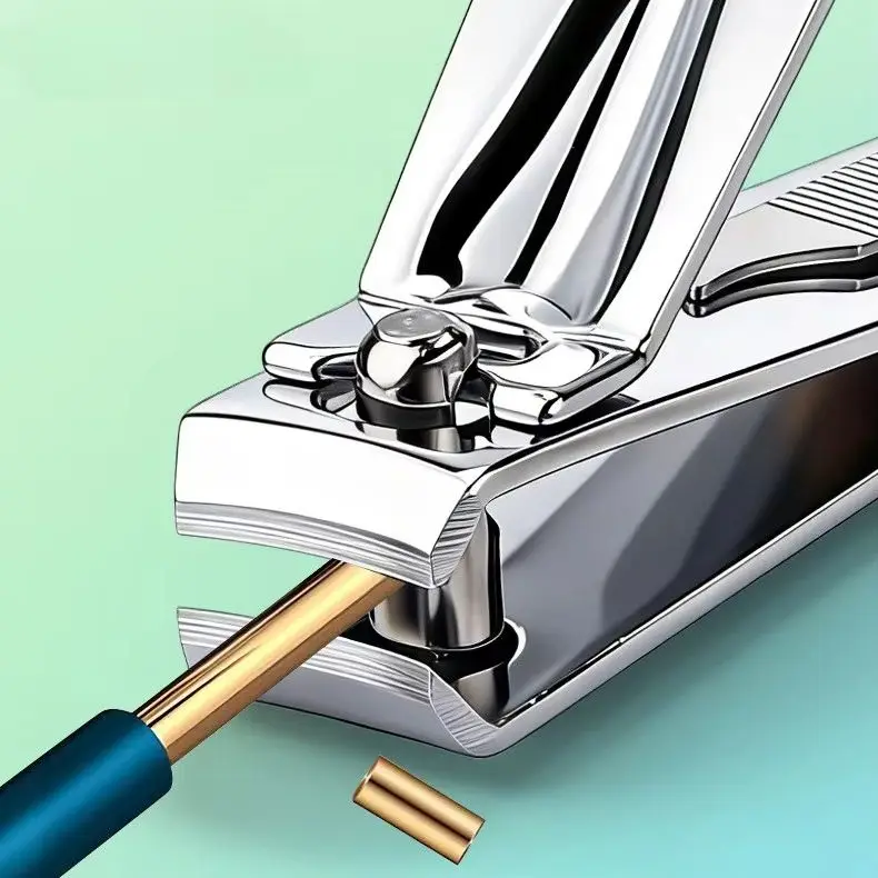 2 Pcs Anti-splash Nail Clippers Sharp Edge Fingernail And Toenail Clipper Cutter Thick Nail Trimmer, Stainless Steel Toenail Cli