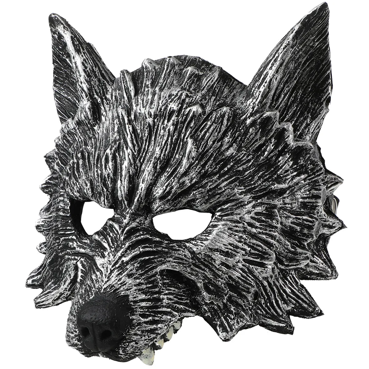 NUOLUX Grey Wolf Head Mask Fancy Dress Party Props for Cosplay Halloween Masquerade