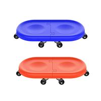 6 Wheel Abdominal Disc Wheel Roller Home Gym Yoga Multifunctional Detachable Tool Portable Core Strength Silent Exercise Slider