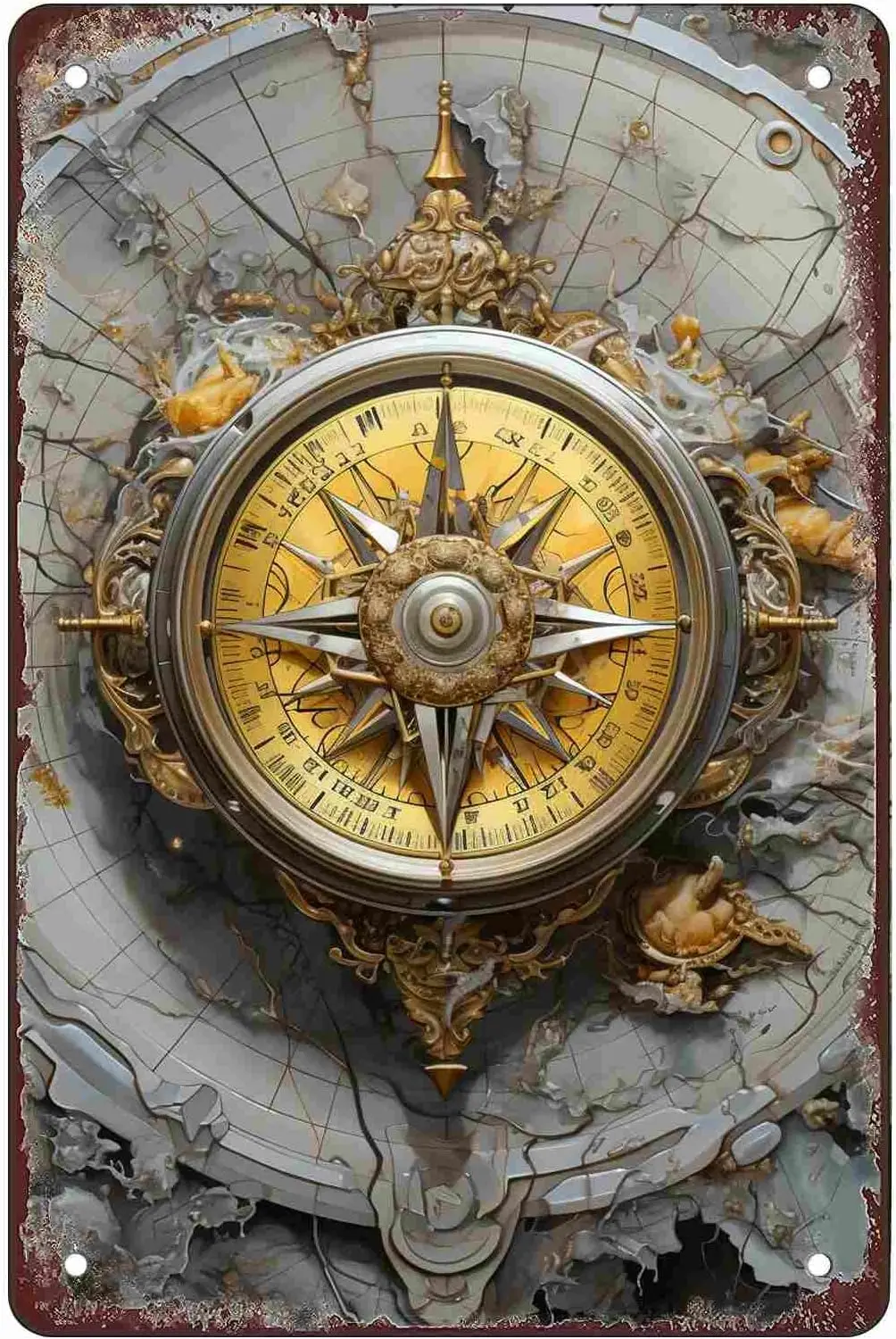 

compass by jon b Funny Tin Sign Bar Pub Diner Cafe Wall Decor Home Art Poster Retro Iron Poster Painting 8x12 inch