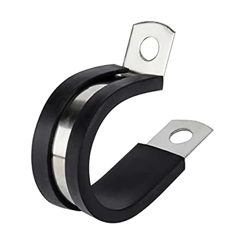 مشبك معدني معزول مبطن بالمطاط من VEHO للأنبوب أو تركيب سلك السلك، 36 قطعة