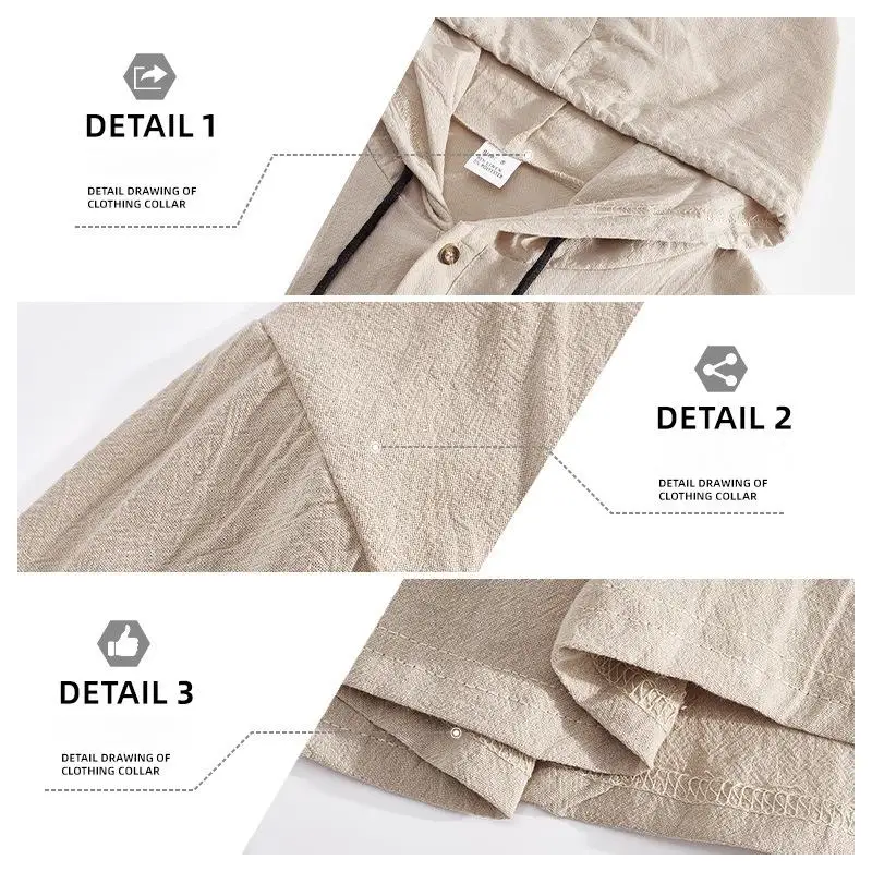 Summer New Hooded T-Shirts for Men Solid Casual Long-Sleeved Tops Fashion Daily Oversized Tee 5 Color Loose Male Clothing