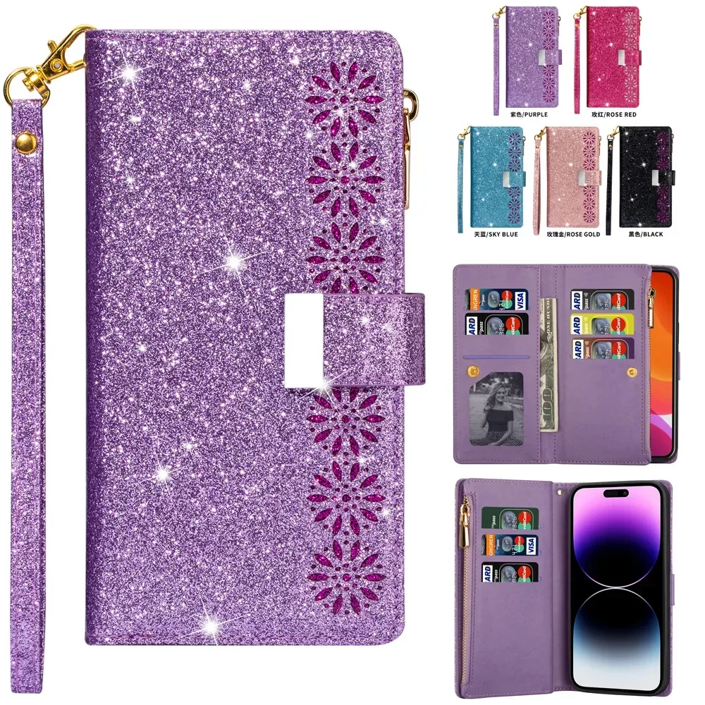 Cases for XiaoMi Poco C65 C55 C40 F5 X5 Pro X4 GT F4 Case Cover coque Flip Wallet Phone Covers For XiaoMi Poco C65 Case